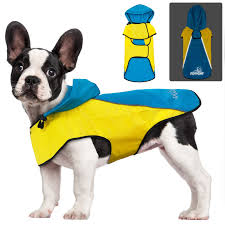 Chubasquero Impermeable Ajustable para Perro Grande con Capucha y Reflectores