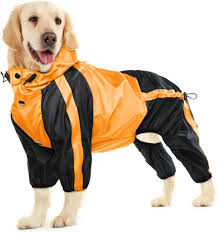 Chubasquero Impermeable Ajustable para Perros Grandes