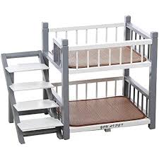 Litera Elevada para Perros Pequeños y Medianos - QTQHOME