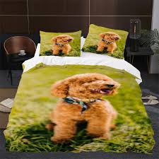 Funda Nórdica Caniche Verde para Cama 90