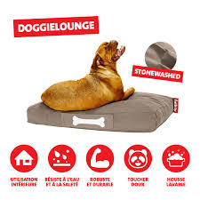 Cama para Perros Fatboy® Doggielounge Grande - Algodón Stonewashed Gris Pardo