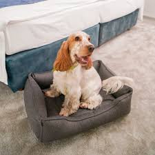 Cama Reforzada Gris para Perro Mediano