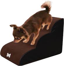 Escalera Portátil Antideslizante para Perros - 3 Peldaños