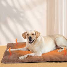 Cama Autocalentable de Franela para Mascotas Mayores