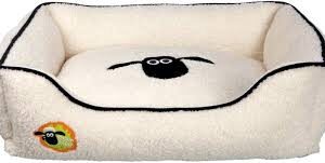 Cama para Mascotas "La Oveja Shaun" 80x50 cm - Crema