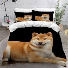 Juego de Ropa de Cama Shiba Inu - 220x240 cm (3 Piezas)