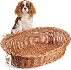 Cama de Mimbre para Perros y Gatos KADAX