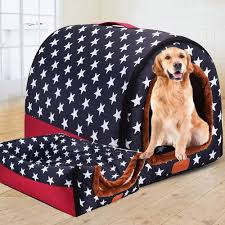 Cama Extra Grande para Perros con Techo