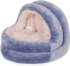 Cama de Algodón para Perros Azul y Rosa