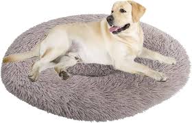 Cama Redonda Suave para Perros y Gatos ZFEBHMY