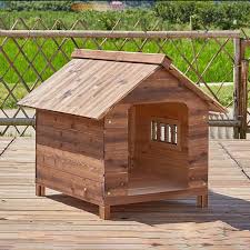 Caseta de Madera para Perros - Interior y Exterior