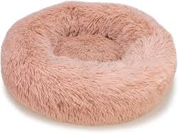 Cama Redonda Suave Rosa 70 cm - Antiestrés para Mascotas