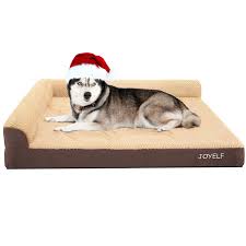 JOYELF Cama Ortopédica XL para Perros en Forma de L