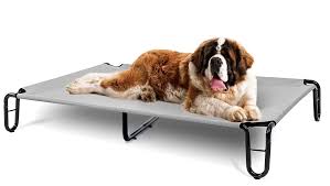 Cama Elevada para Perros Grande - BestVida (Gris)
