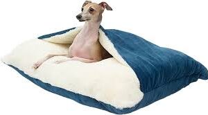 Cama Ortopédica para Mascotas con Manta Capucha