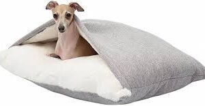 Cama Ortopédica para Mascotas con Manta y Capucha