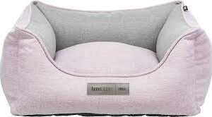 Cama Cuadrada Trixie de Lona 60x50 cm - Rosa/Gris