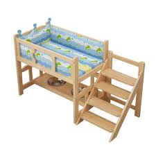 Cama Elevada de Madera para Perros XLJLKJDS