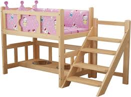 Cama de Madera con Escaleras para Mascotas