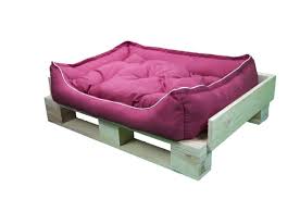 Cama Sofá para Mascotas con Cojín Extraíble - Color Granate