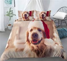 Fundas Nórdicas Labrador para Navidad - Juego de Ropa de Cama