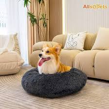 ALLSOPETS: Cama Redonda Calmante para Perros Pequeños y Medianos