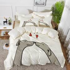 Ropa de Cama Galgo: Amor Dibujado a Mano