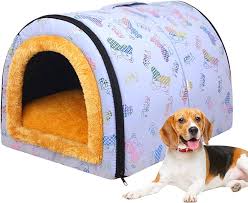 Cueva Acogedora para Perros y Gatos - Refugio de Invierno Impermeable
