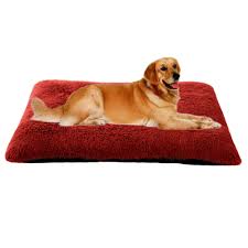 Cama Plegable de Felpa para Perros con Respaldo Antideslizante