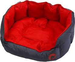 Cama Ovalada para Perros Petface Oxford - Roja Talla S