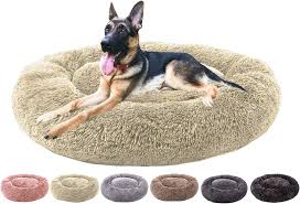 Colchón Donut de Felpa para Perros y Gatos Haoye