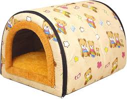 Cueva Cálida para Perros y Gatos - Casa Cerrada Resistente